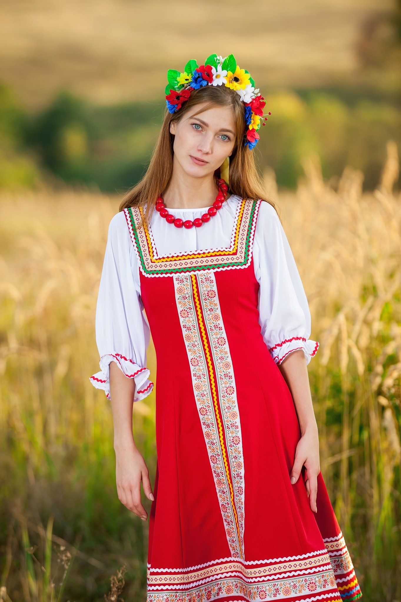 Women in Slavic costumes in Bern — step in, relax, and chat live